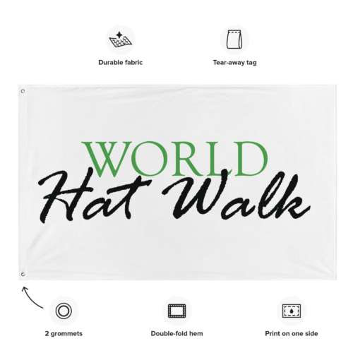 World Hat Walk Flag - Image 3